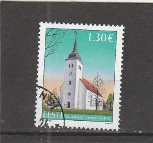 Estonia  Scott#  1023  Used  (2024 St. John's Church, Viljandi)