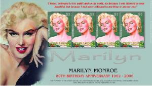GRENADA SHEET MARILYN MONROE