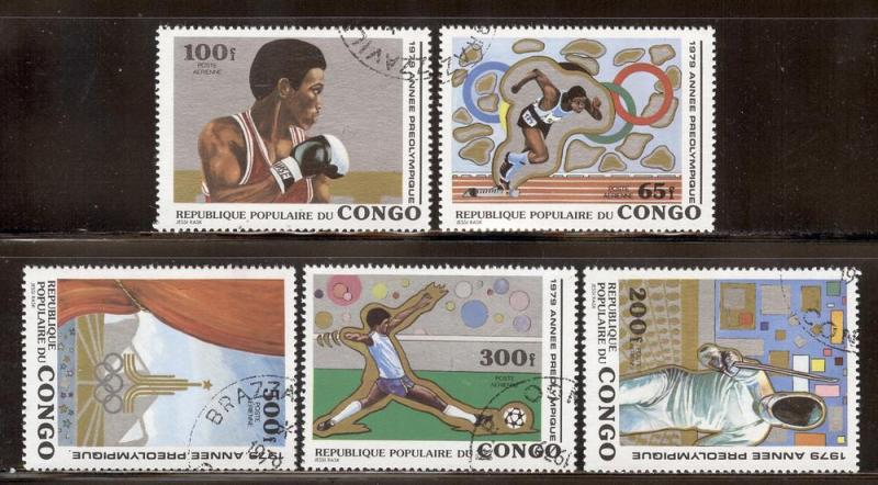 CONGO, PEOPLE'S REPUBLIC SC# C256-60 VF U 1979