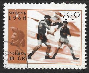 Poland #1595 40g Sports & Sculptures - Boxing