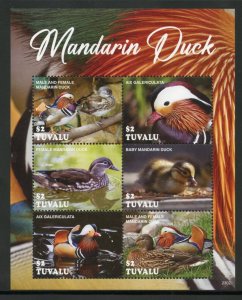 TUVALU  2023 MANDARIN DUCK SHEET MINT NH