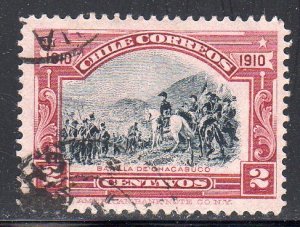 Chile 84 - Used - 2c Battle of Chacabuco (1910) (cv $0.75) (1)