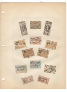 FRANCE REVENUE STAMP COLLECTION