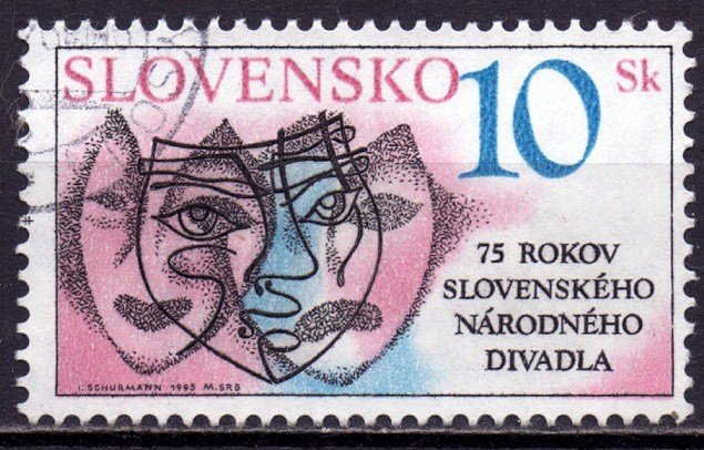 Slovakia. 1995. 220. Theater. USED.