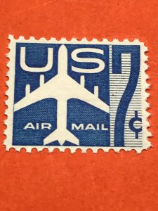 Scott #C51, Single 1958 Air Mail 7c MNHOG