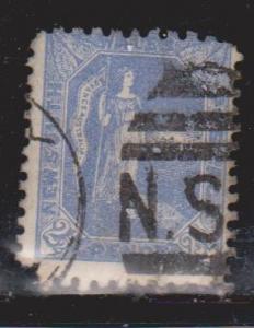 NEW SOUTH WALES Scott # 89 Used - Pulled Perf Lower Left Corner