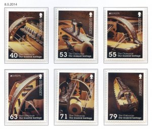 Guernsey 2014 Musical Instruments Set SG1504/1509 Unmounted Mint