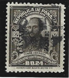 Canal Zone Scott #65 Used 24c Overprint Thomas Herrera 2021 CV $22.50