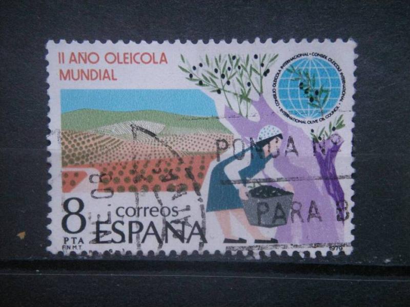 SPAIN, 1979, used 8p, International Olive Oil, Scott 2184