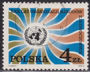 Poland 2110 30th Anniversary of the United Nations 1975