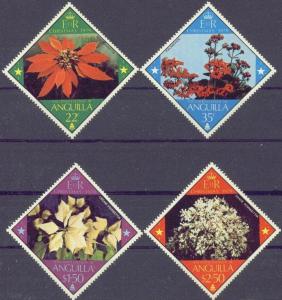 Anguilla 367-70 MNH 1979 Christmas Flowers