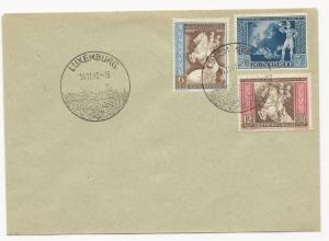 Germany Scott #B209-B211 on Cover Luxemburg Cancels November 14, 1942