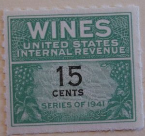 United States Revenue Wine Tax RE127  Cat $2.25 MNH