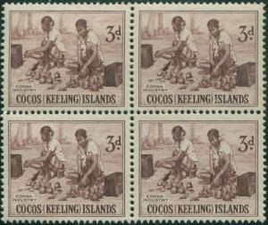 Cocos Islands 1963 SG1 3d Copra Industry block MNH