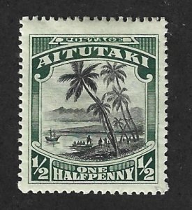 AITUTAKI  #28 Mint 1/2p Landing of Captain Cook stamp 2017 CV $3.75