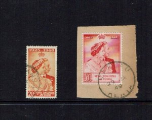 Kenya Uganda Tanganyika: 1948, Royal Silver Wedding, Fine Used set.