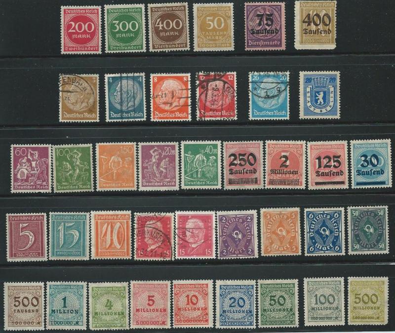 Germany  Mint/Used Older Mixture of 39 different