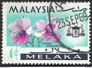 MALAYSIA MALACCA 1965 1c Multicoloured SG61 Used