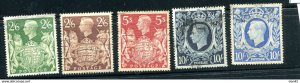Great Britain 1939/42 SC 249-51A  Used 11782