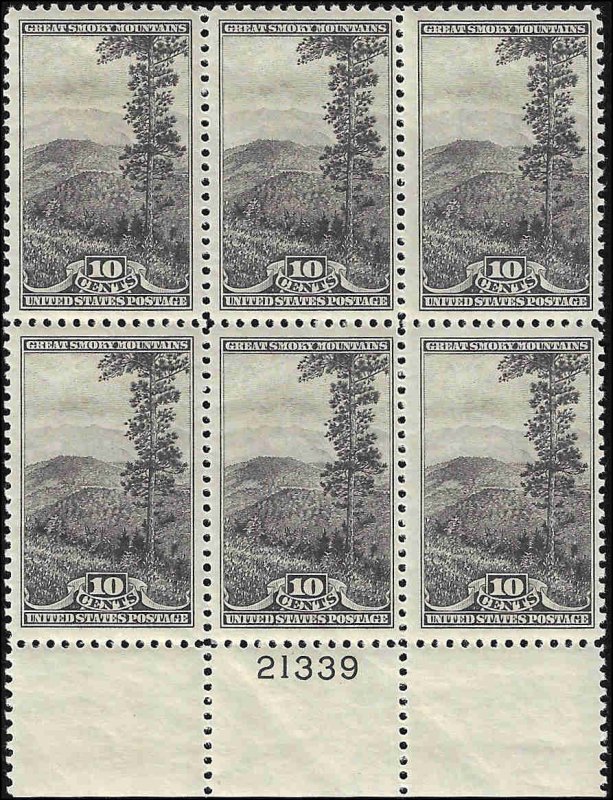 749 Mint,OG,NH... Plate Block of 6... SCV $30.00