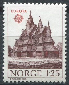 Norway Sc#727 MNH, 1.25k dk brn & red, Europa (C.E.P.T.) 1978 - Architecture ...