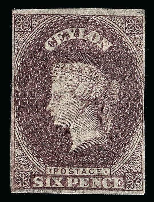 Ceylon Scott 7b Gibbons 6c Used Stamp