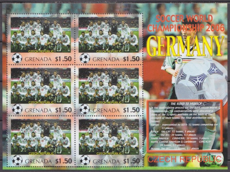 2006 Grenada 5725KL 2006 FIFA World Cup Germany( Czech Republic ) 9,00 €