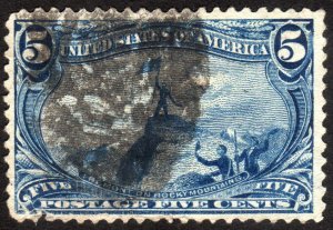 1898, US 5c, Trans-Mississippi, Used, Sc 288