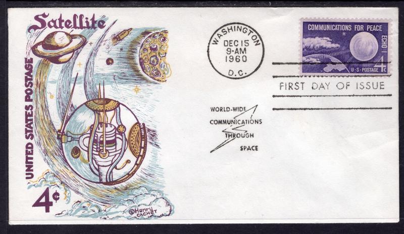 US 1173 Echo I Henry U/A FDC