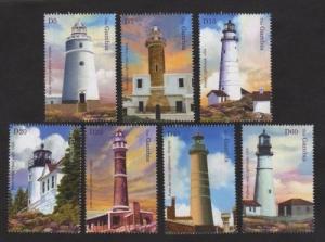 Gambia 2004 - Lighthouses - Set of 7 Stamps - Scott #2911A-11G - MNH