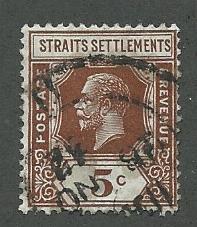 Straits Settlements  Scott 96  Used