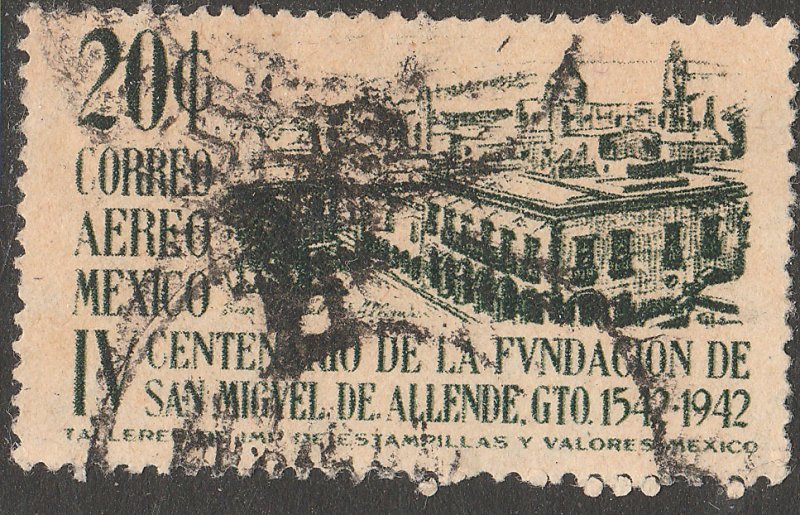 MEXICO C129, 20¢ 400th ANNIV. OF SAN MIGUEL DE ALLENDE. USED. VF. (1267)