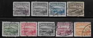 Ecuador Scott 321-329A  USED  Short set