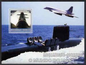 Mozambique 2002 Submarines perf s/sheet containing 1 valu...