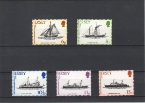 Jersey 1978 - Bicentenary England-Jersey Mail Packet Services  - SG 197-201 MNH