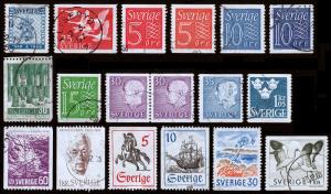 Sweden Scott 56 // 751 (1891-1968) Used H F-VF, CV $24.20 B