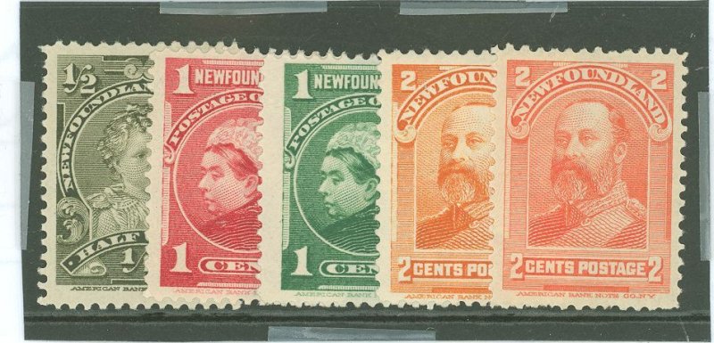 Newfoundland #78-82  Single