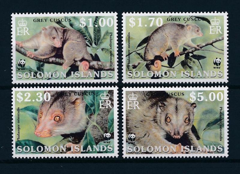 [54011] Solomon Islands 2002 Wild animals WWF Grey cuscus MNH