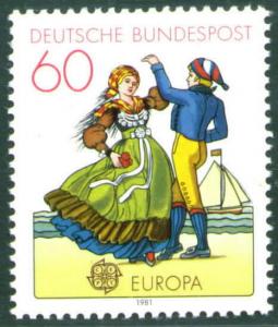 Germany Scott 1350 MNH** 1981 Europa stamp