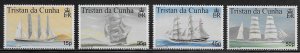 Tristan da Cunha Scott #'s 624 - 627 MNH