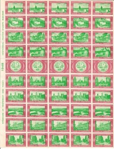 Syracuse, NY Centennial - Sheet of 50 MNH Seals / Poster Stamps