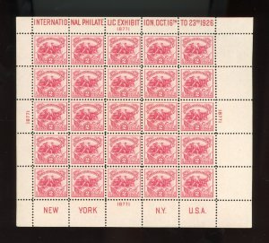 U.S.Scott 630 White Plains sheet Mint NH Minor  Margin disturbance  See Scan