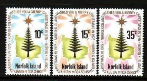 Norfolk Is.-Sc#187-9- id8-unused NH set-Christmas-1975-