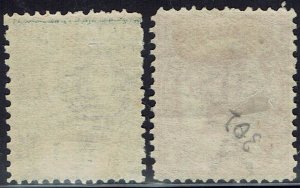 QUEENSLAND 1911 QV ½D AND 1D WMK CROWN/A PERF 13 X 11 TO 12½