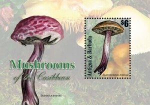 Antigua 2011 - Mushrooms of the Caribbean - Souvenir Sheet - MNH