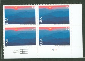 United States #C140 Mint (NH) Plate Block (Landscapes)