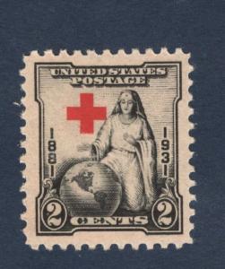 702 Red Cross Error Shift Cross Touching Shoulder Mint/nh (Free Shipping)