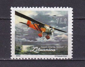 Lithuania 2003 Lituanica Flight 70th Ann FILOP Stamp MNH. Author G. Karpavicius.
