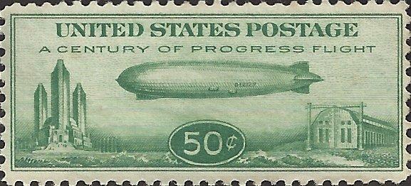 # C18 MINT STAINS CENTURY OF PROGRESS ZEPPELIN