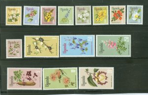 Uganda #115-129 Mint (NH) Single (Complete Set)